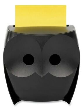 Post-it Brand Black Owl Pop-Up Sticky Note Dispenser (OWL-330)